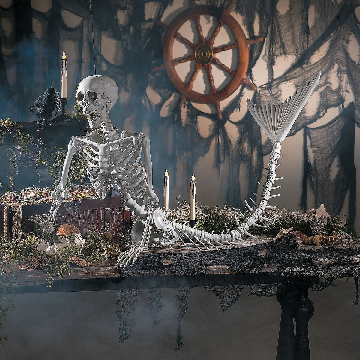 53" Lifesize Mermaid Skeleton