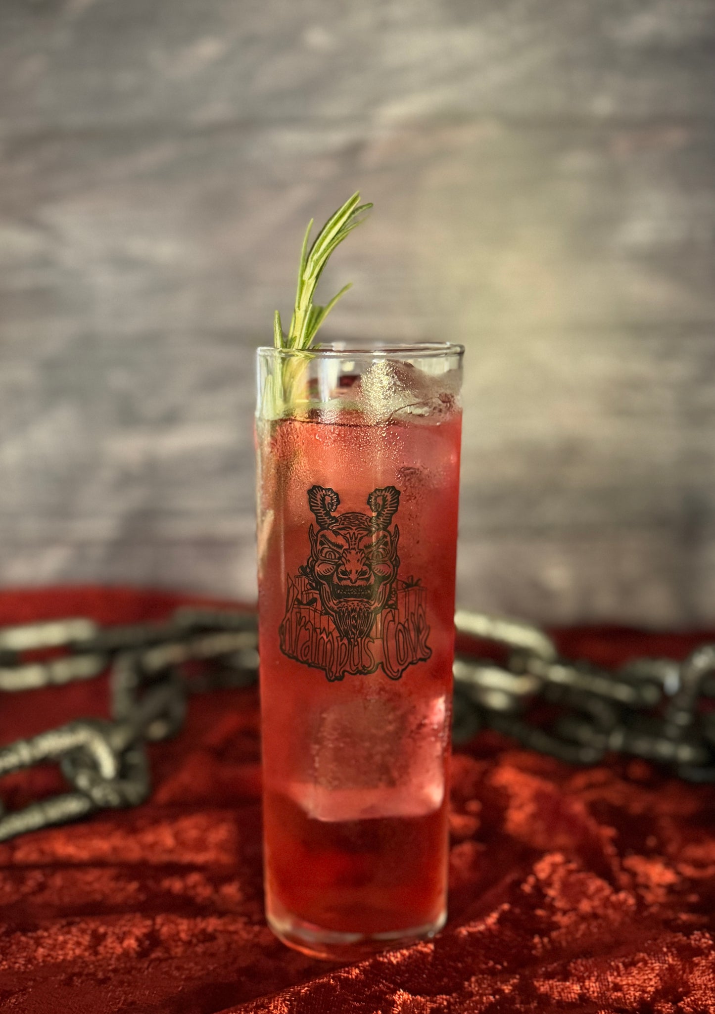 Krampus Cove Holiday Collins Glass