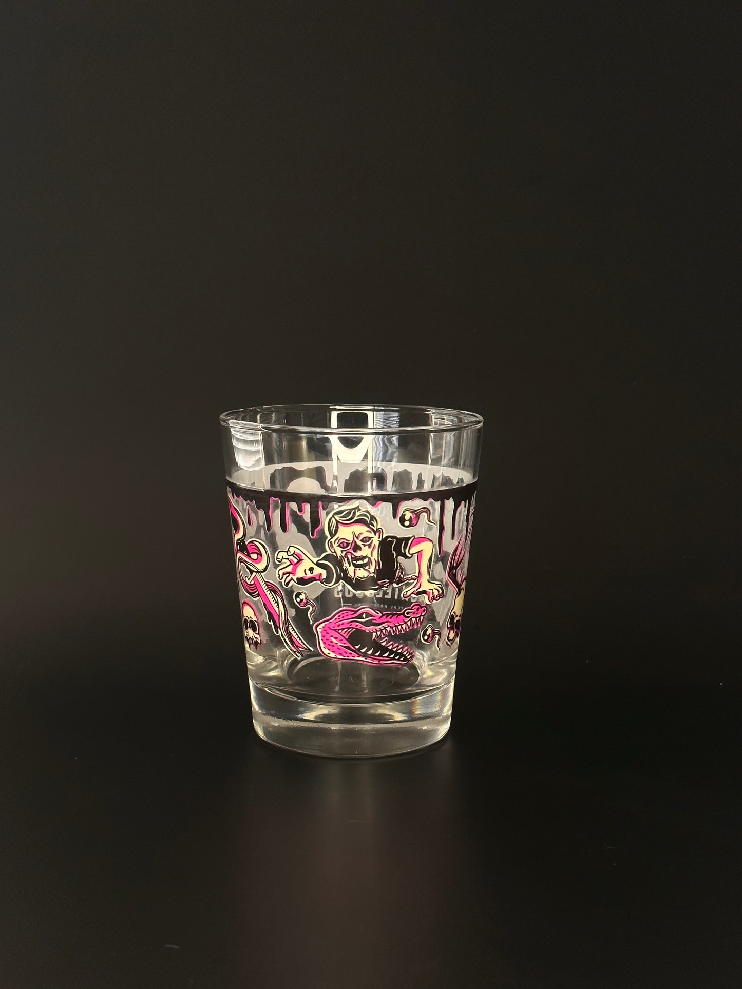 Tattoo Mai Tai Glass in Pink