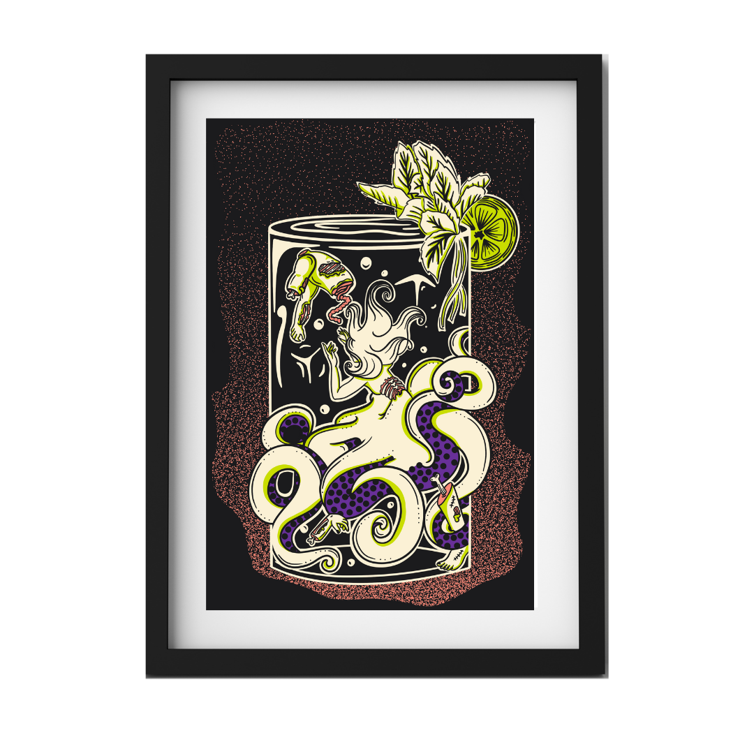 Octo-Cocktail Print