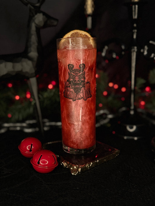Krampus Cove Holiday Collins Glass