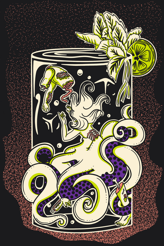 Octo-Cocktail Print
